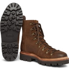 Grenson - Brady Brushed-Suede Boots - Men - Brown