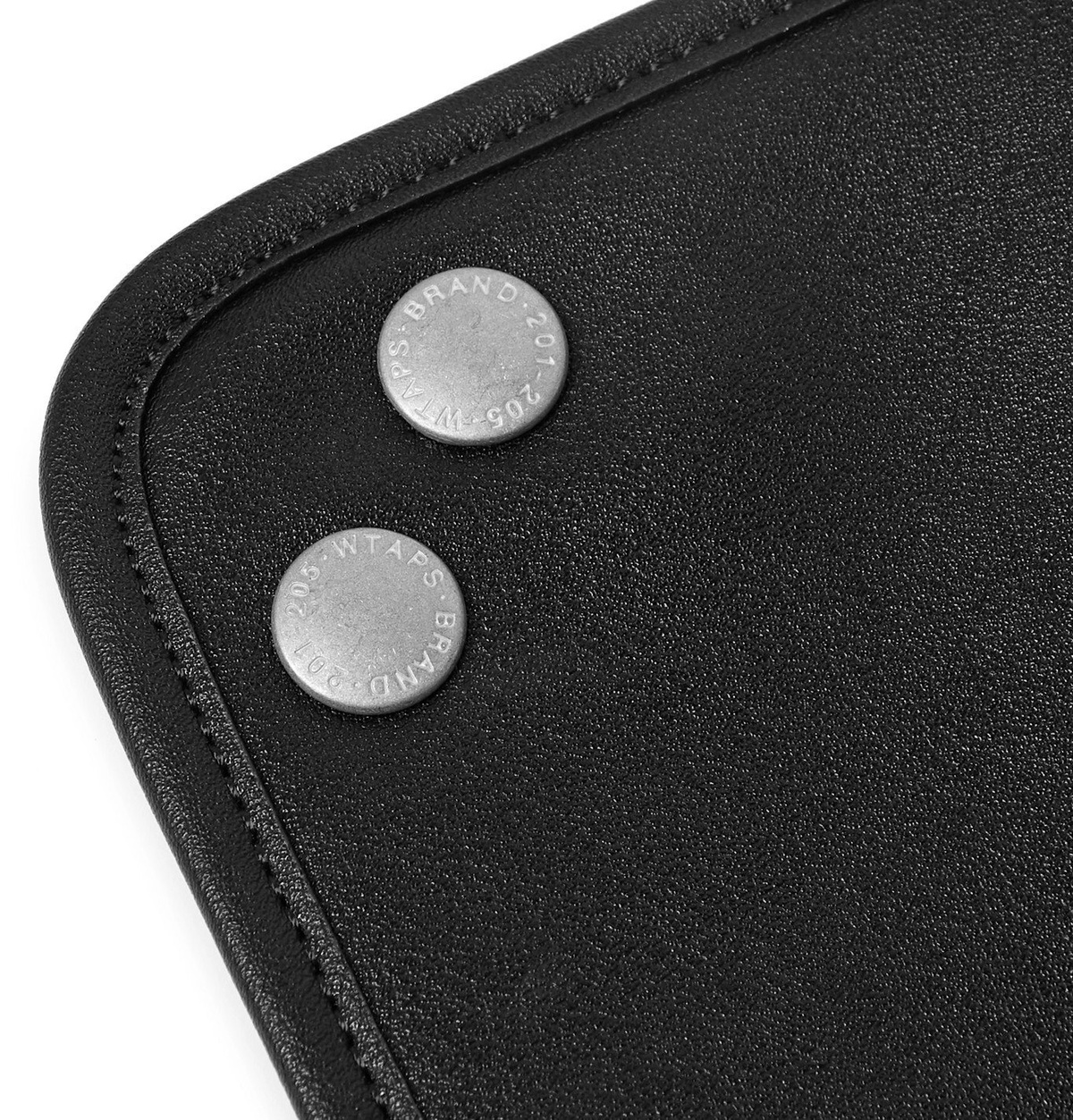 WTAPS - Logo-Print Faux Leather Tray - Black WTAPS