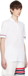 Thom Browne White Patch Polo