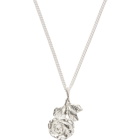 Georgia Kemball Silver Rose Pendant Necklace
