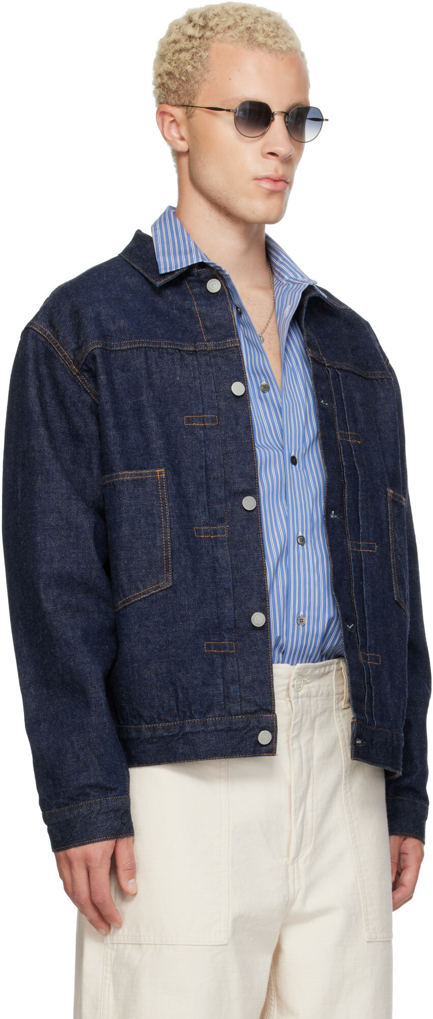 Ordinary Fits Navy 2nd Type Denim Jacket