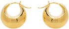 Partow Gold Sable Huggie Earrings