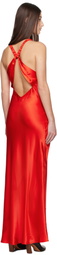 Silk Laundry Red High Low Maxi Dress