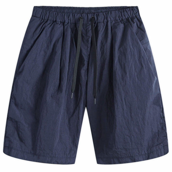 Photo: TEATORA Men's Packable Metallic Resort Shorts in Navy