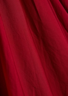 Staud Milano Stretch-cotton Maxi Skirt Red