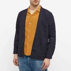 A Kind of Guise Men's Kohaku Cardigan in Midnight Seersucker