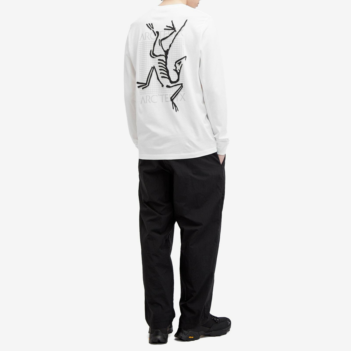 Arc'teryx Men's Multi Bird Logo Long Sleeve T-Shirt in White