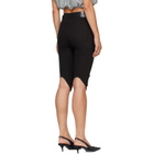 OPEN YY Black Round Cut Capri Shorts
