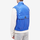 Moncler Grenoble Men's Padded Ripstop Vest in Blue