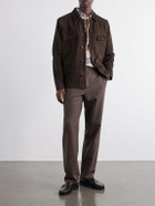 Sunspel - Straight-Leg Wool and Silk-Blend Donegal Tweed Trousers - Brown