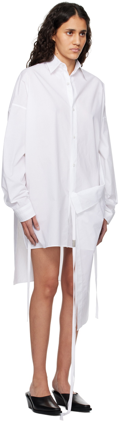 Ann Demeulemeester White Mala Midi Dress