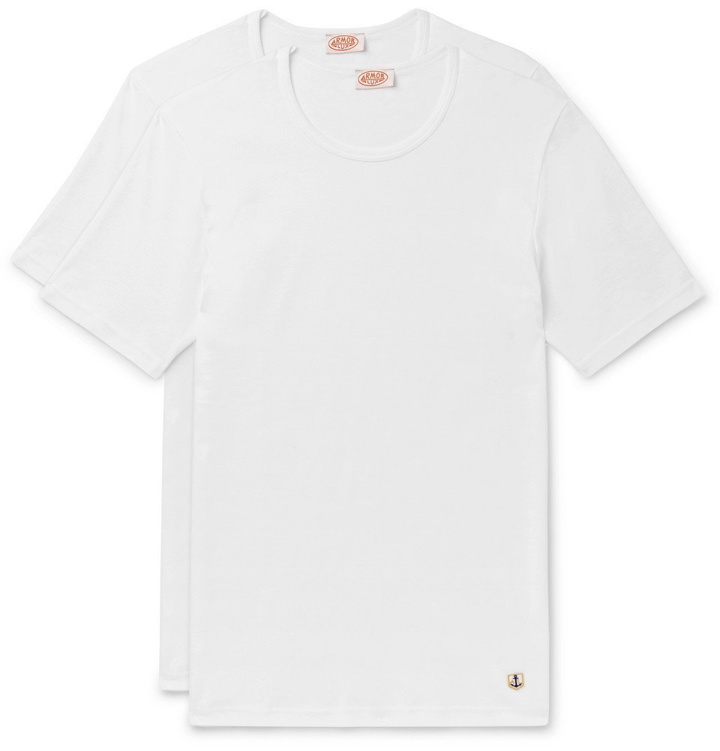 Photo: Armor Lux - Two-Pack Cotton-Jersey T-Shirts - White