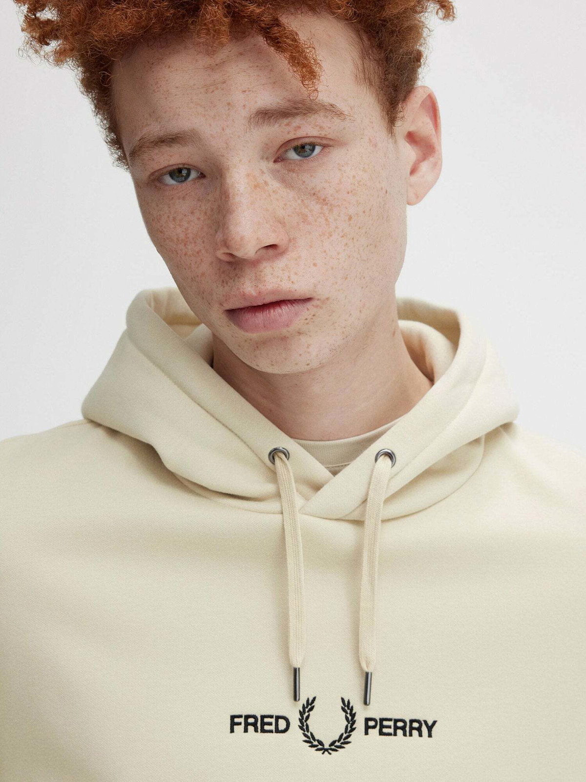 Fred Perry Sweatshirt Beige Mens Fred Perry