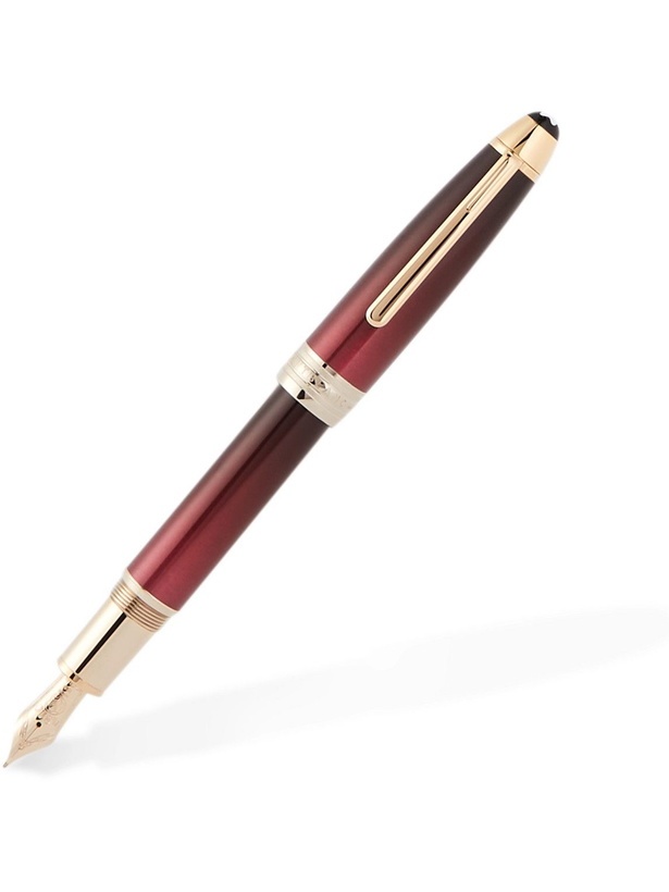 Photo: Montblanc - Meisterstück Calligraphy Solitaire Gold-Tone and Lacquer Fountain Pen