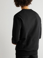 Balmain - Slim-Fit Logo-Print Cotton-Jersey Sweatshirt - Black