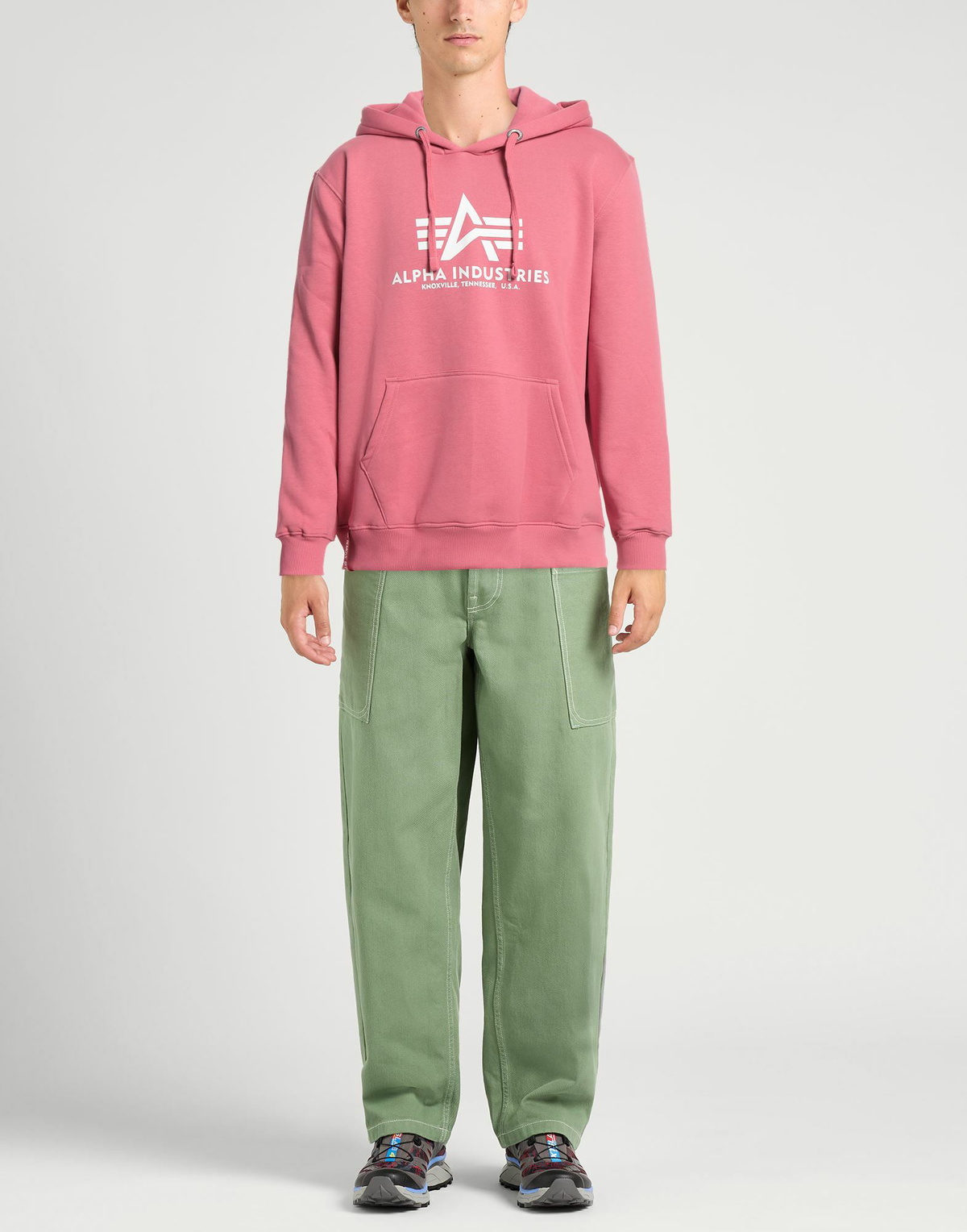 Alpha Industries Mens Sweatshirt in Pink