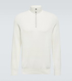 Brunello Cucinelli Ribbed-knit cotton half-zip sweater