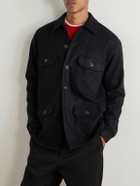 Ghiaia Cashmere - Wool-Flannel Jacket - Black