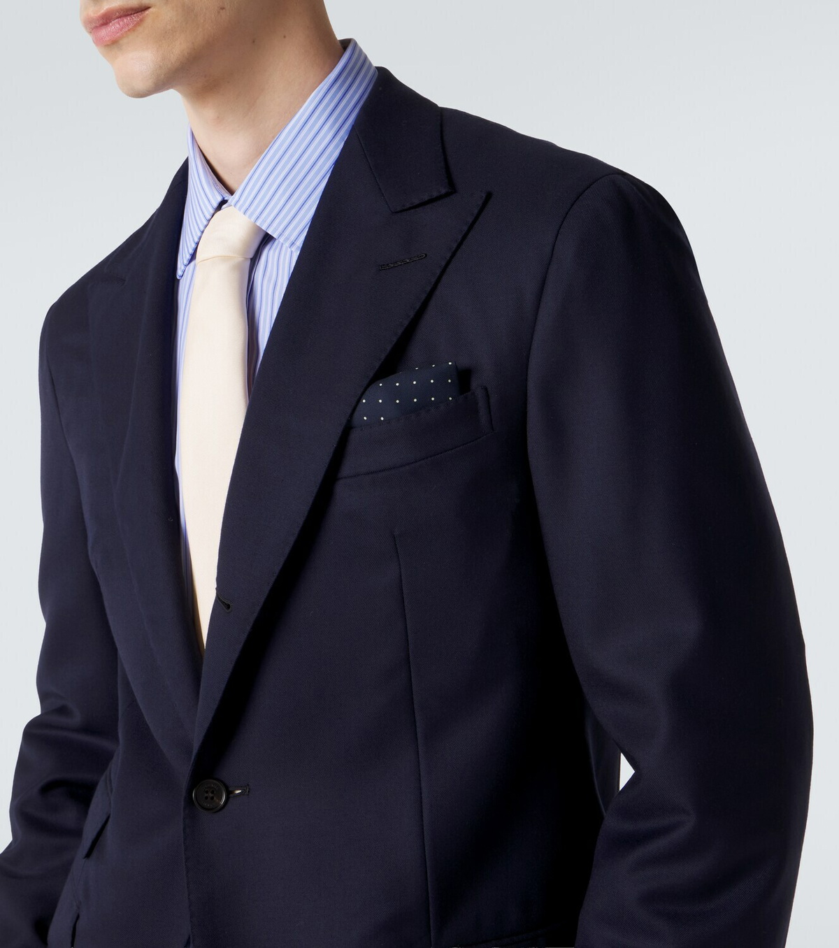 Dunhill Polka-dot silk scarf
