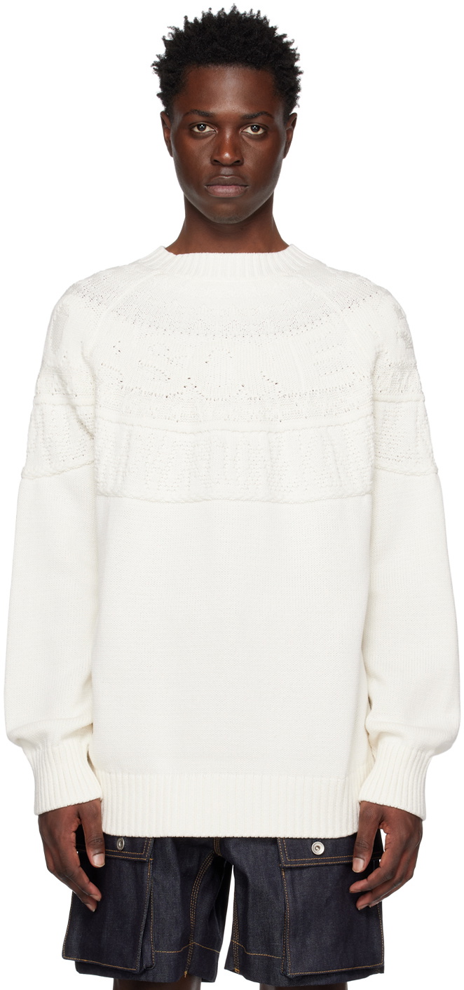 sacai Eric Haze Graphic Knit Pullover