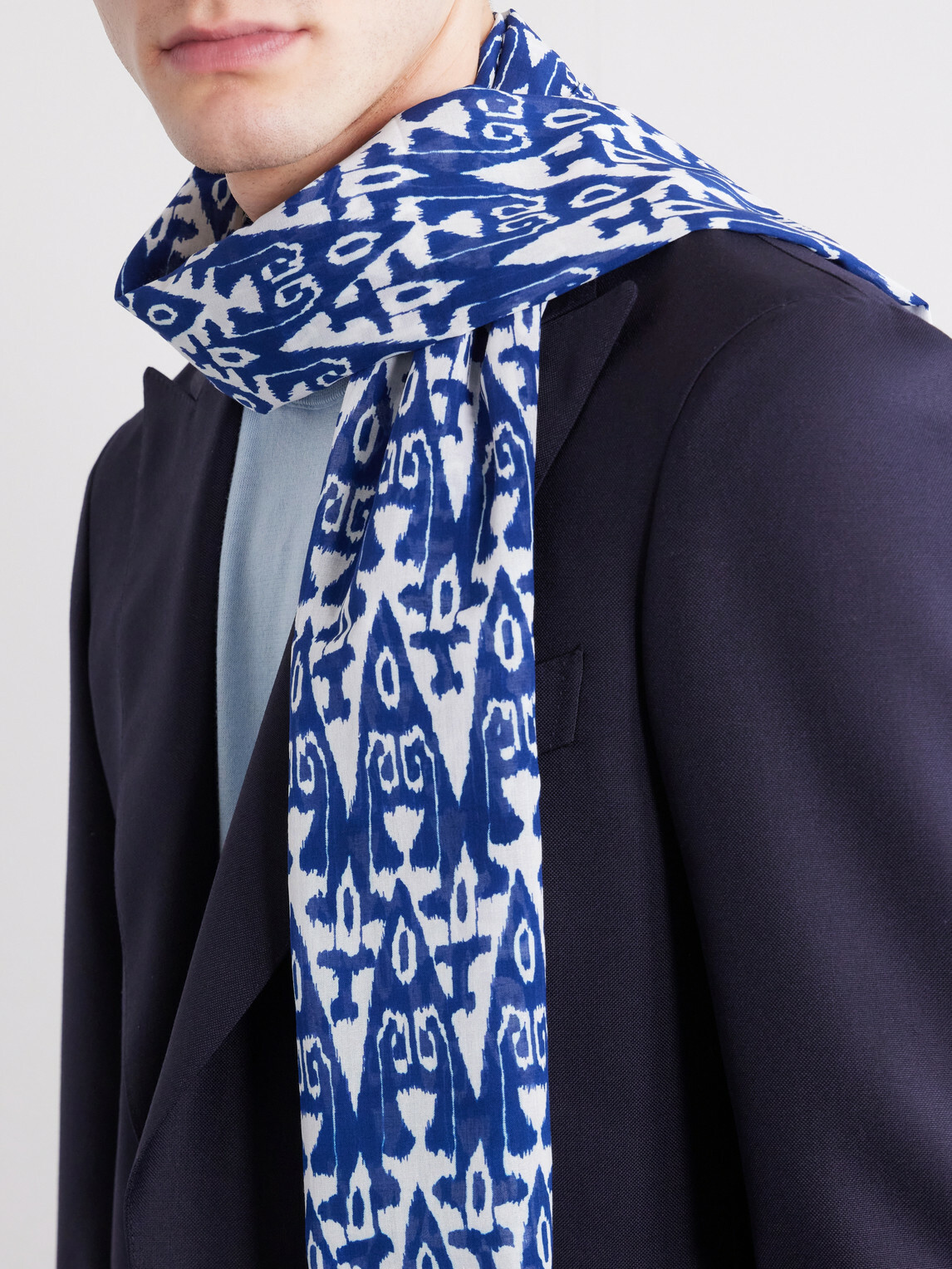 Anderson & Sheppard - Printed Cotton-Voile Scarf