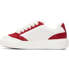 Casablanca White & Red Del Mar Sneakers