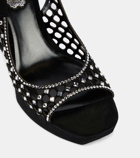 Rene Caovilla Embellished suede platform sandals