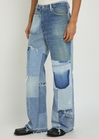 Gallery Dept. Mixed-denim Straight-leg Jeans