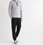 HUGO BOSS - Tapered Stretch-Cotton Jersey Sweatpants - Black