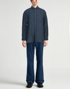 120% Lino Mens Shirt in Navy