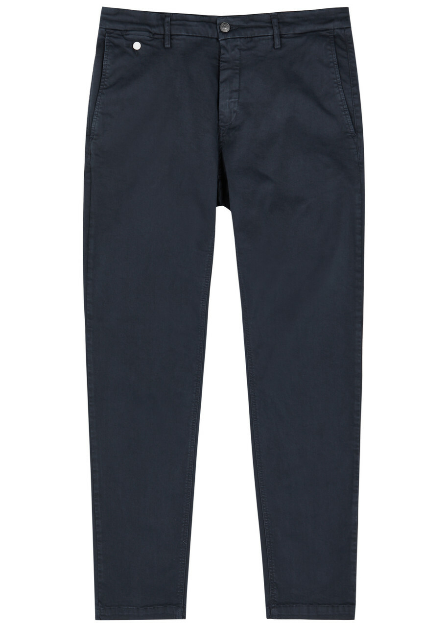 Replay Benni Hyperflex X.lite Cotton-blend Chinos Navy