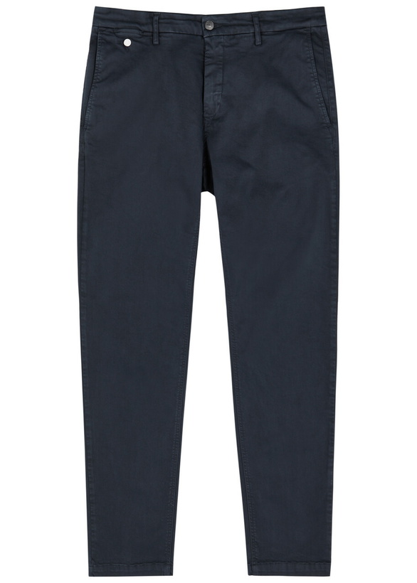 Photo: Replay Benni Hyperflex X.lite Cotton-blend Chinos Navy