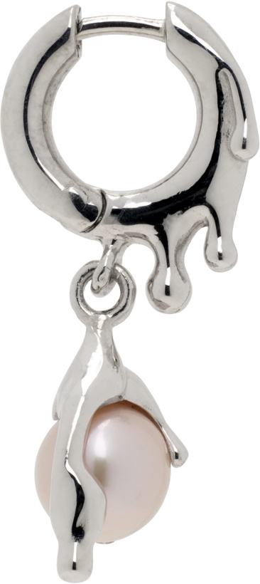Photo: Alan Crocetti Silver Nano Pearl Melt Single Earring