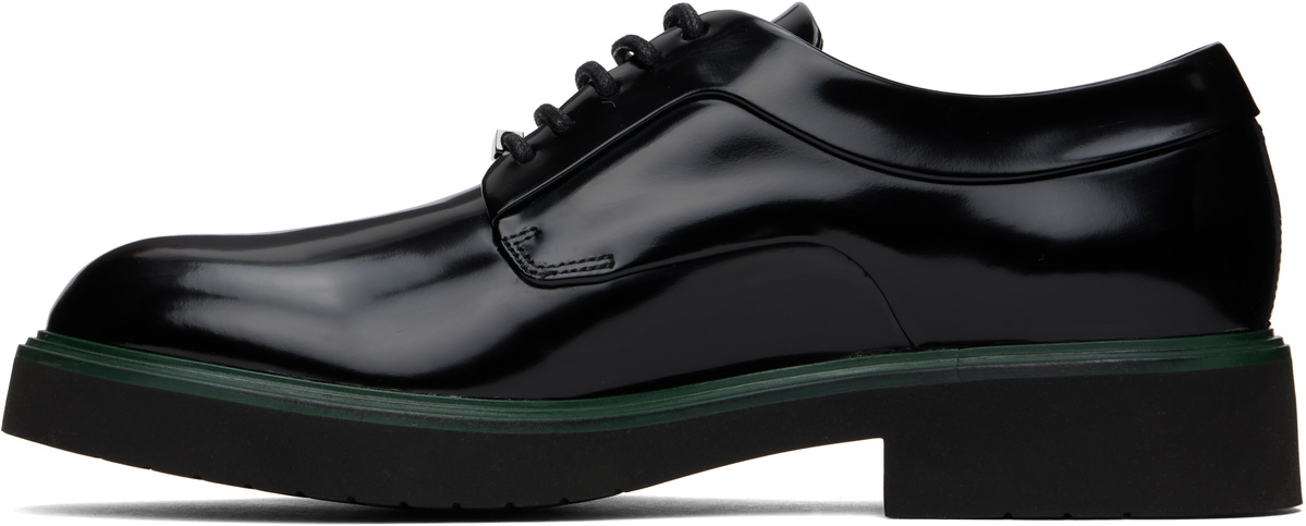 Ferragamo Black Ornament Derbys