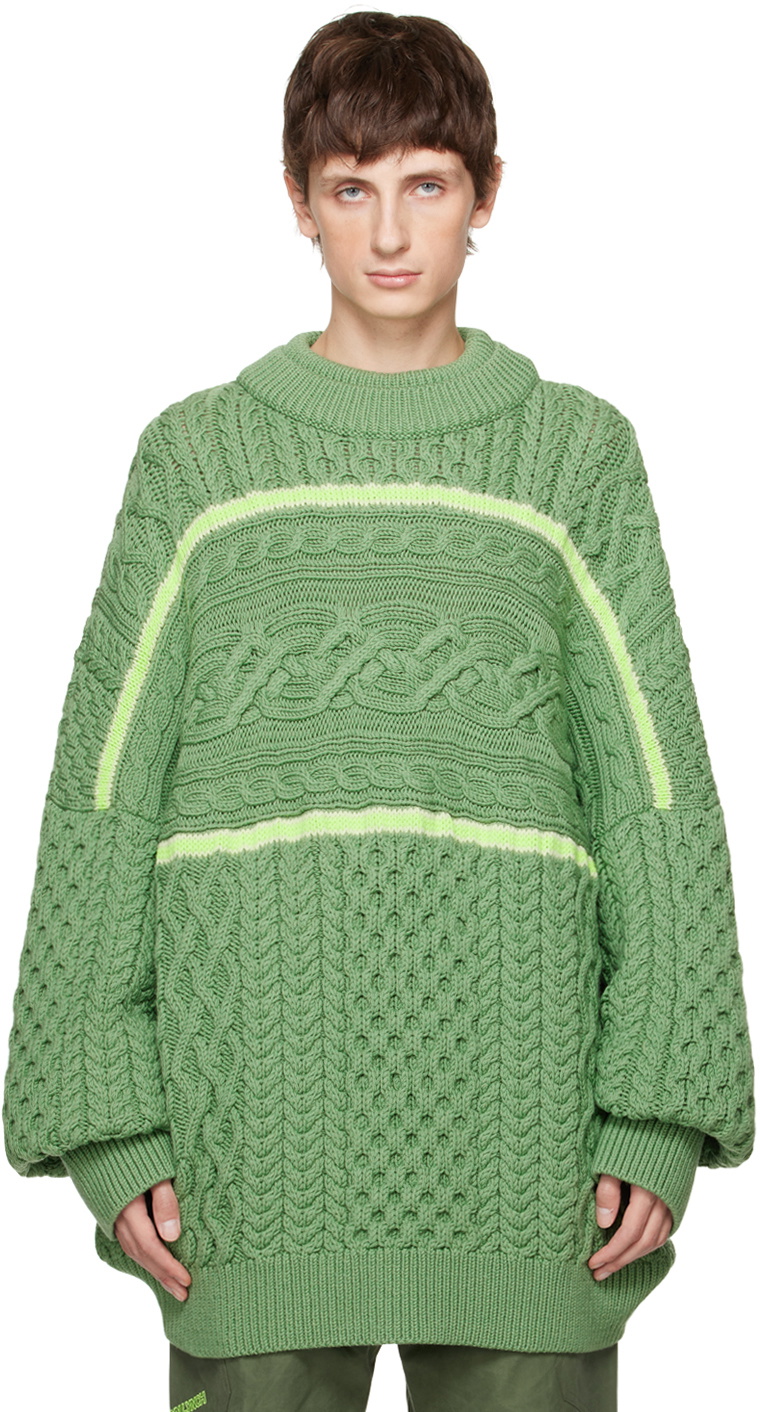 Robyn Lynch Green Crewneck Sweater Robyn Lynch