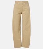 Nili Lotan Tribeca cotton twill barrel-leg pants