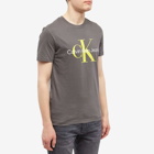 Calvin Klein Men's Monologo T-Shirt in Dark Grey