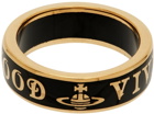 Vivienne Westwood Gold & Black Conduit Street Ring