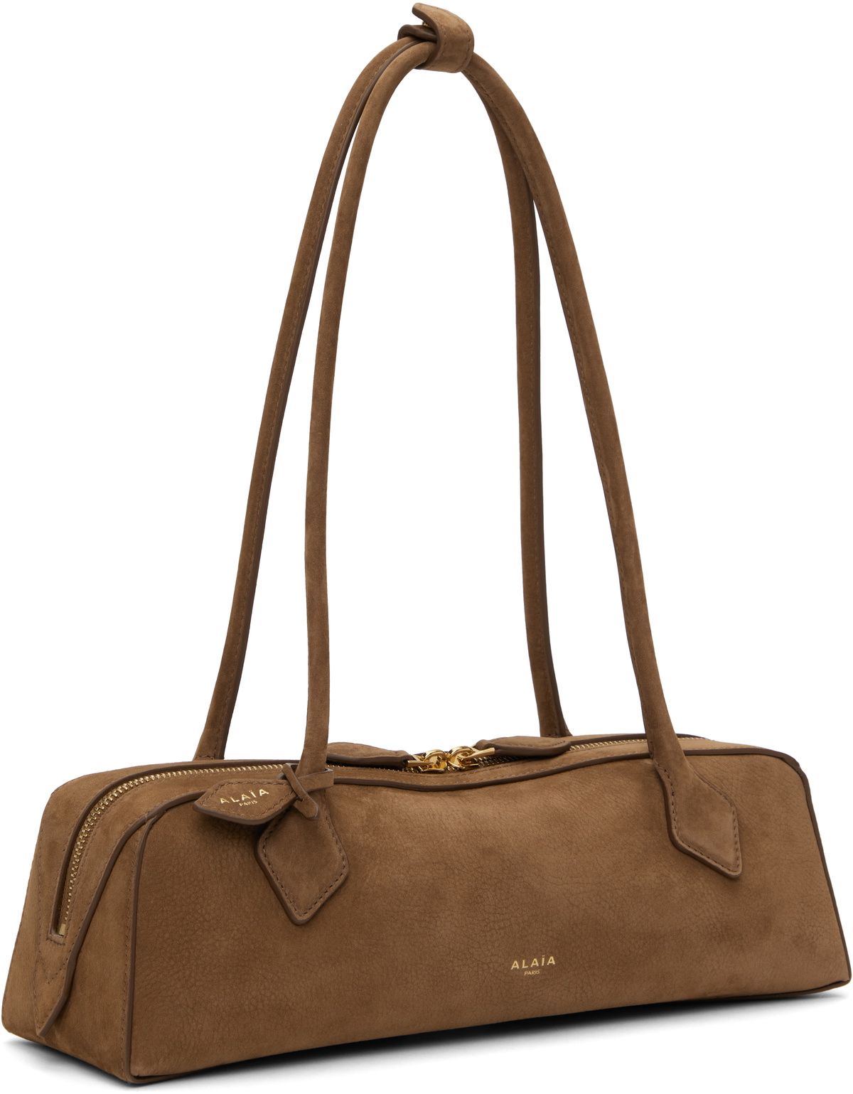 ALAÏA Tan 'Le Teckel' Medium Bag