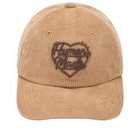 Human Made Men's Heart Corduroy 6 Panel Cap in Beige 