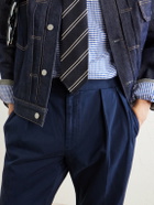 Polo Ralph Lauren - Straight-Leg Stretch Cotton-Blend Trousers - Blue