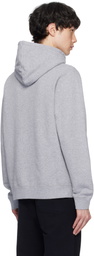 Sunspel Gray Loopback Hoodie