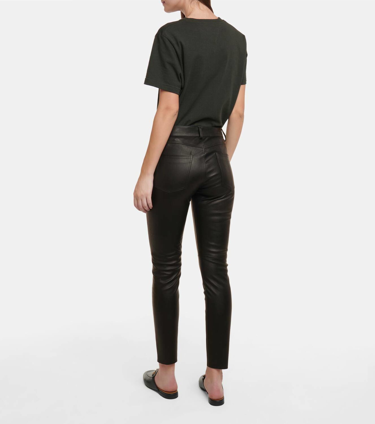 3x1 N.Y.C. Mid-rise skinny leather pants