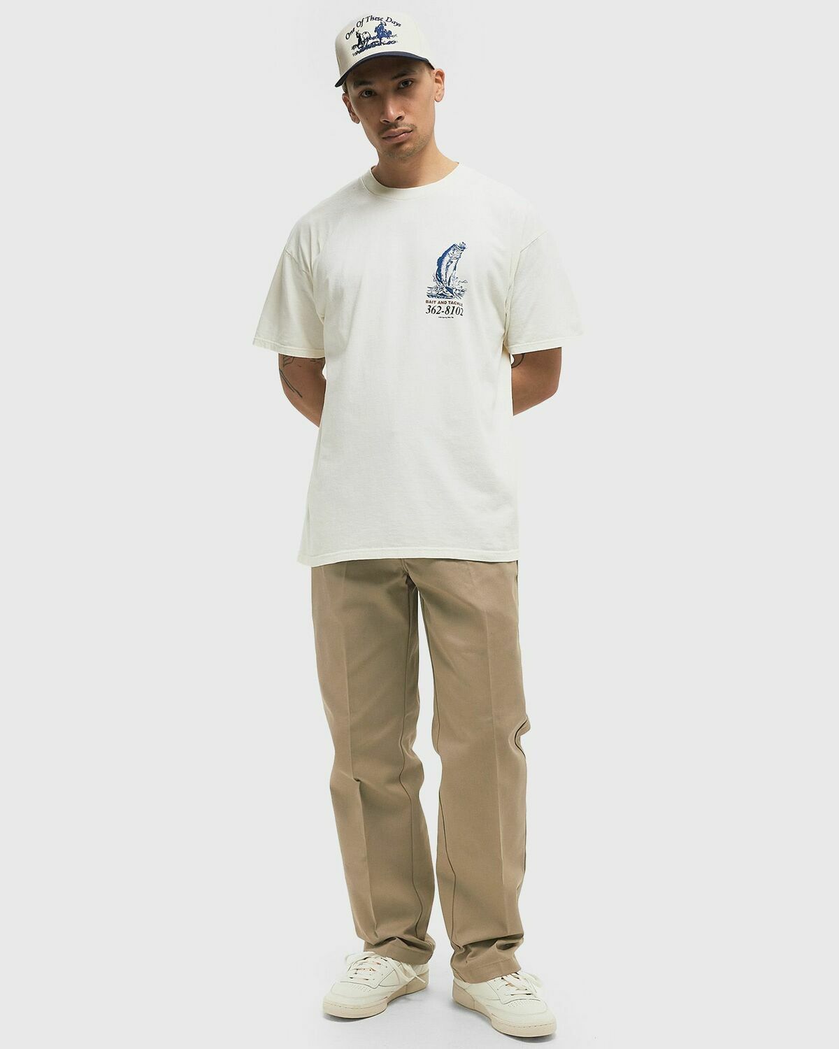 One of these Days BAIT AND TACKLE TEE White Mens Shortsleefe