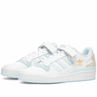 Adidas Men's Forum Low Sneakers in White/Almost Blue