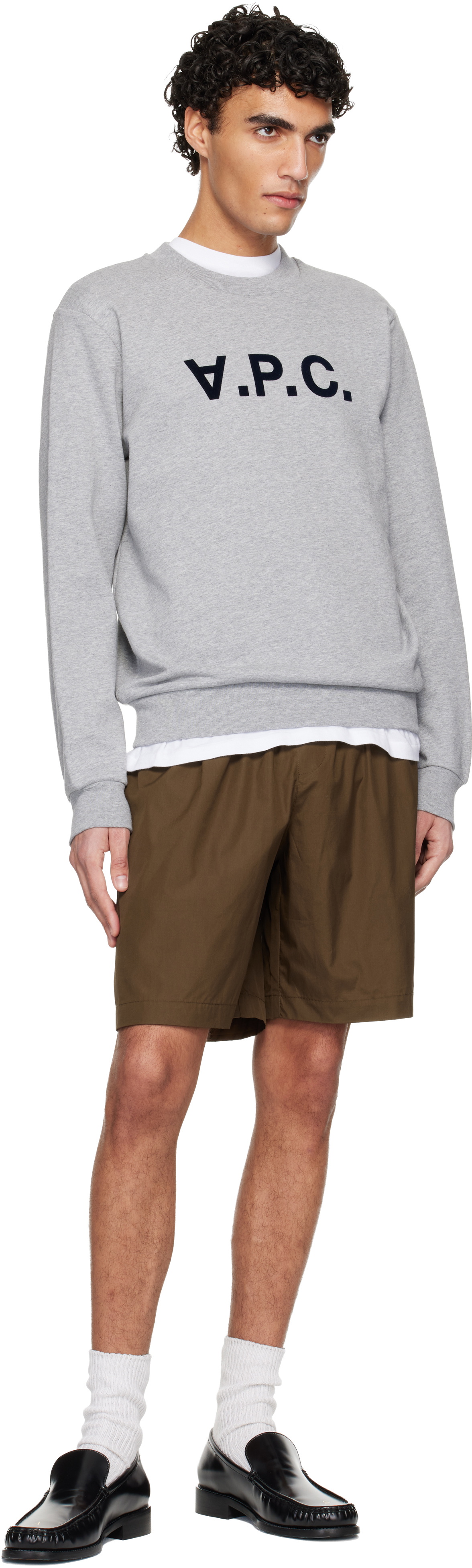 A.P.C. Gray Standard Grand 'VPC' Sweatshirt