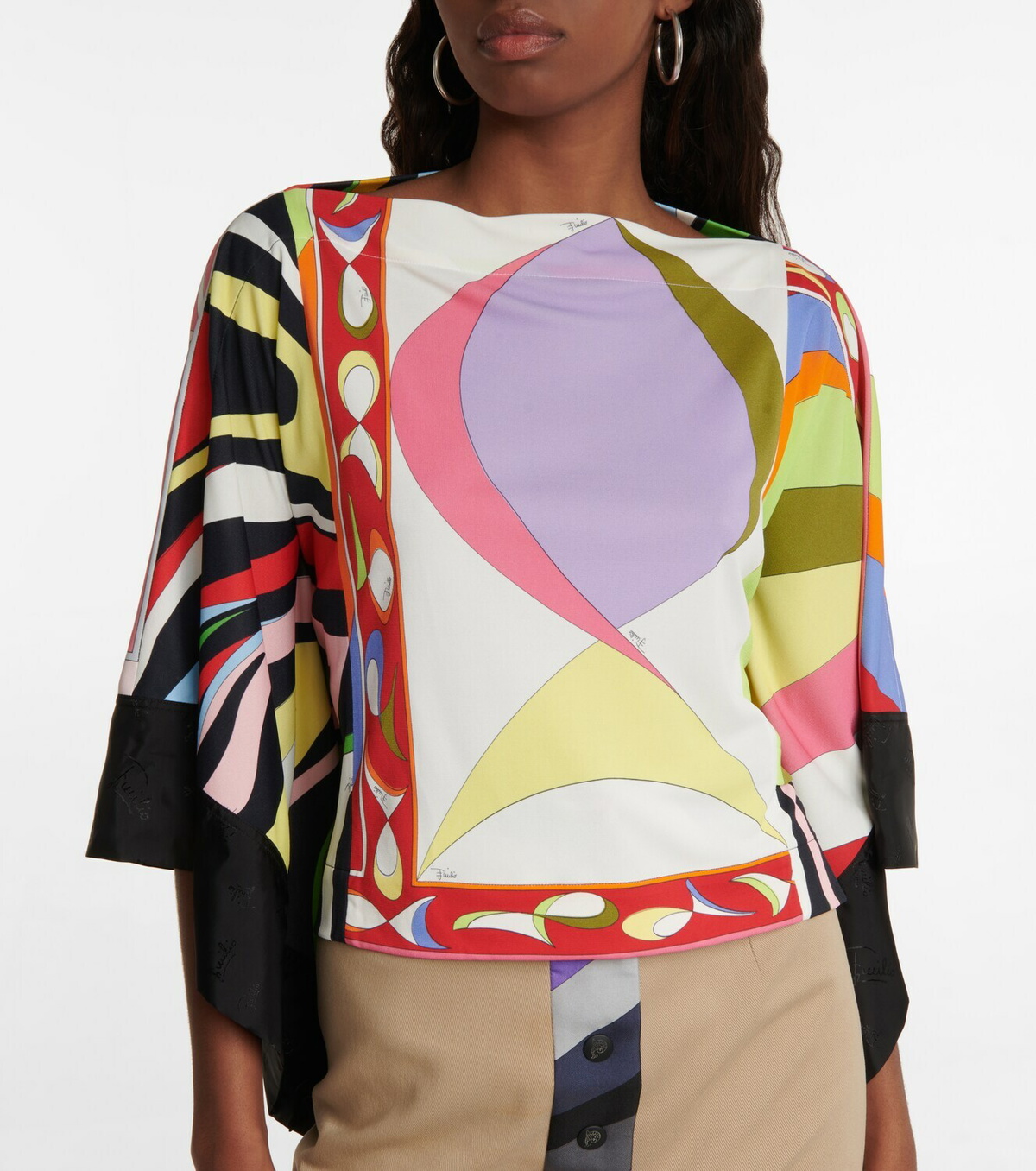 Pucci - Printed jersey blouse Emilio Pucci