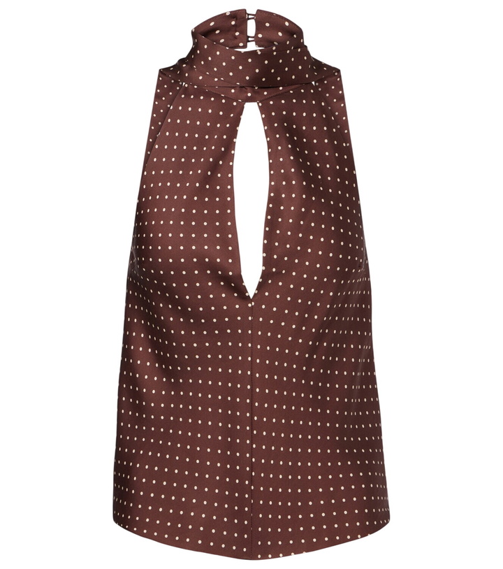 Photo: Posse Phoebe polka-dot halterneck top