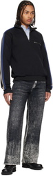 CAMPERLAB Black Paint Print Jeans