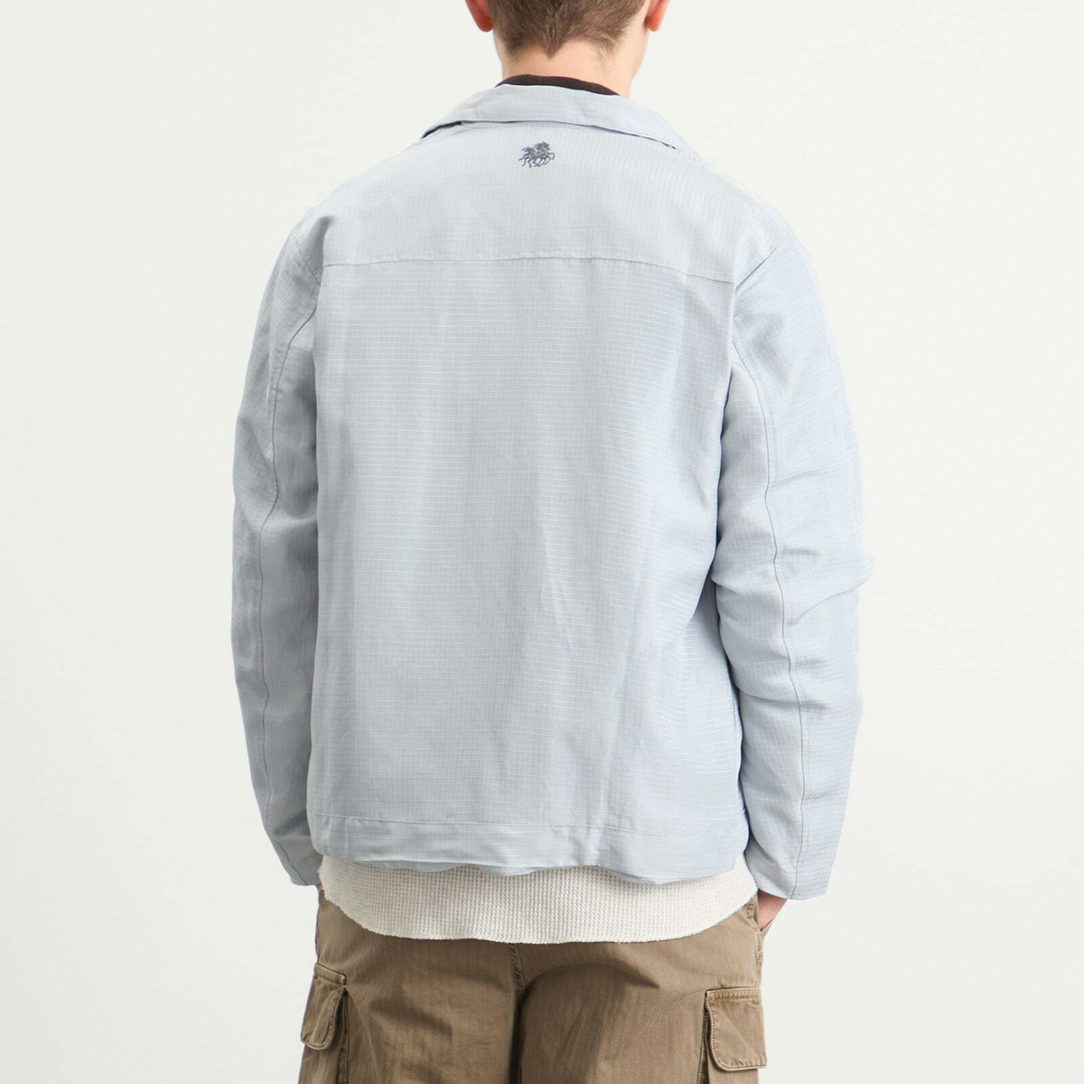 Ranra Men's Reach Silk Linen Ripstop Jacket in High Rise RANRA